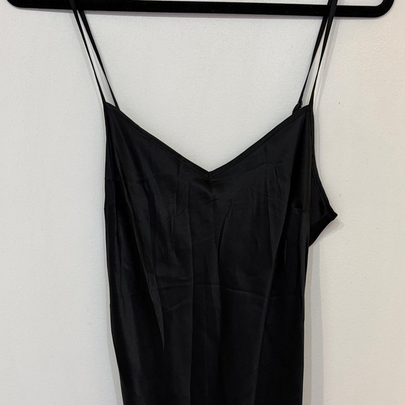 Reformation Black 100% Silk Dress Size 6 $298 - Picture 3 of 11